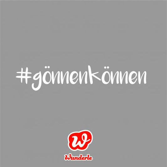 Die Sache mit dem Gönnen können…