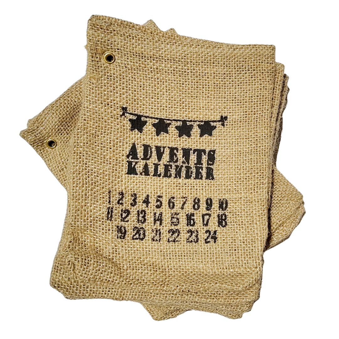 Adventskalender Jutesack zum Selbstbefüllen