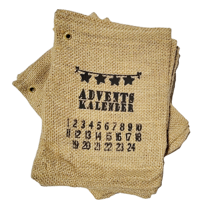 Adventskalender Jutesack zum Selbstbefüllen