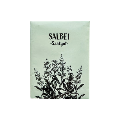 Salbei Samen für aromatischen Salbei aus eigenem Anbau. Ideal für Kräutergärten und Naturfreunde – frischer Salbei direkt aus deinem Garten!