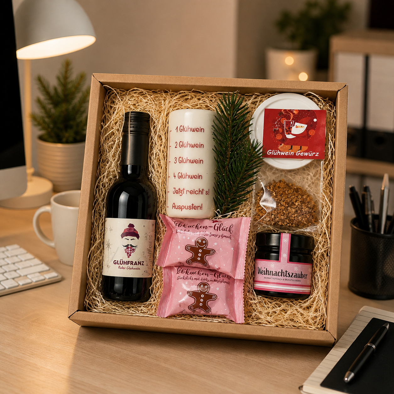 Weihnachtsliche Geschenkbox