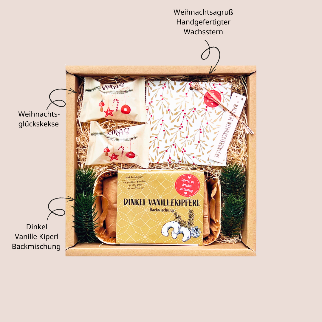 WeihnachtsBox als Geschenk mit Plätzchen 