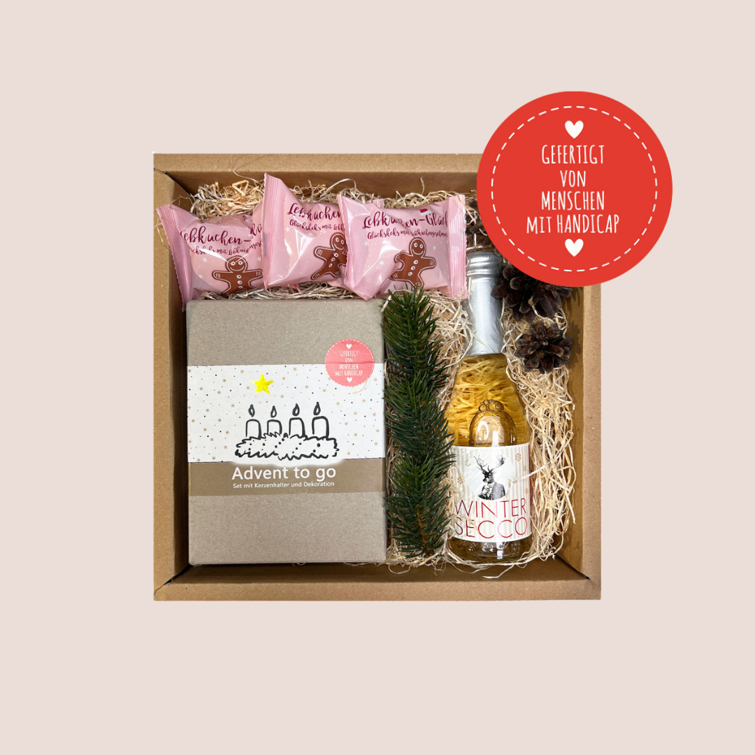 Adventszeit Geschenkbox: Gefertigt von Menschen mit Handicap