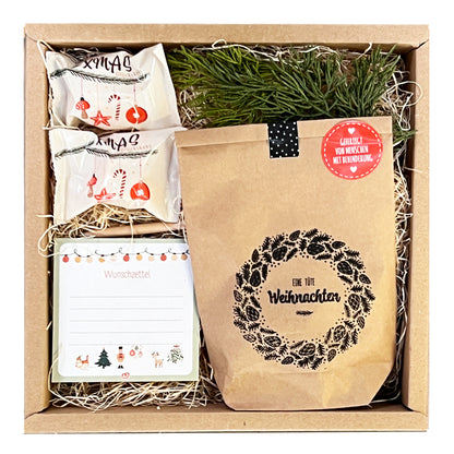 Weihnachtsüberraschung Geschenkbox frohe Weihnachten