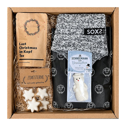 Socken Geschenk für warme Füße und ein großes Herz – Deine Winterzauber Geschenkbox