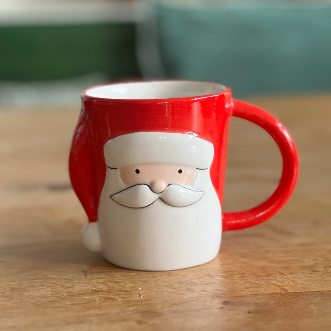 XL Tasse Weihnachtsmann aus Porzellan