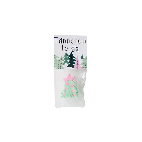 Mini Naschbeutel-Marshmellow Tännchen to go verpackt als giveaway