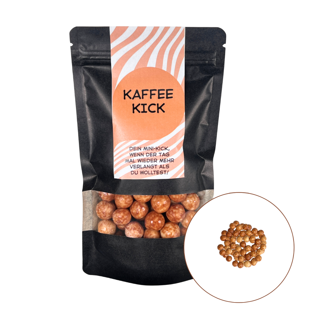 Kaffee Kick - Cappuccino Balls Mischung in der Geschenktüte