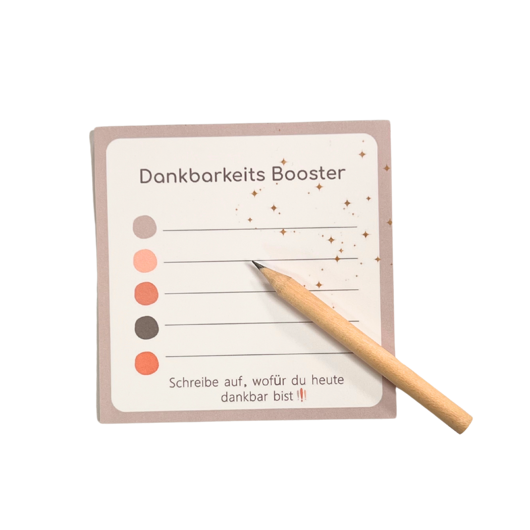 Notizzettel mit Bleistift