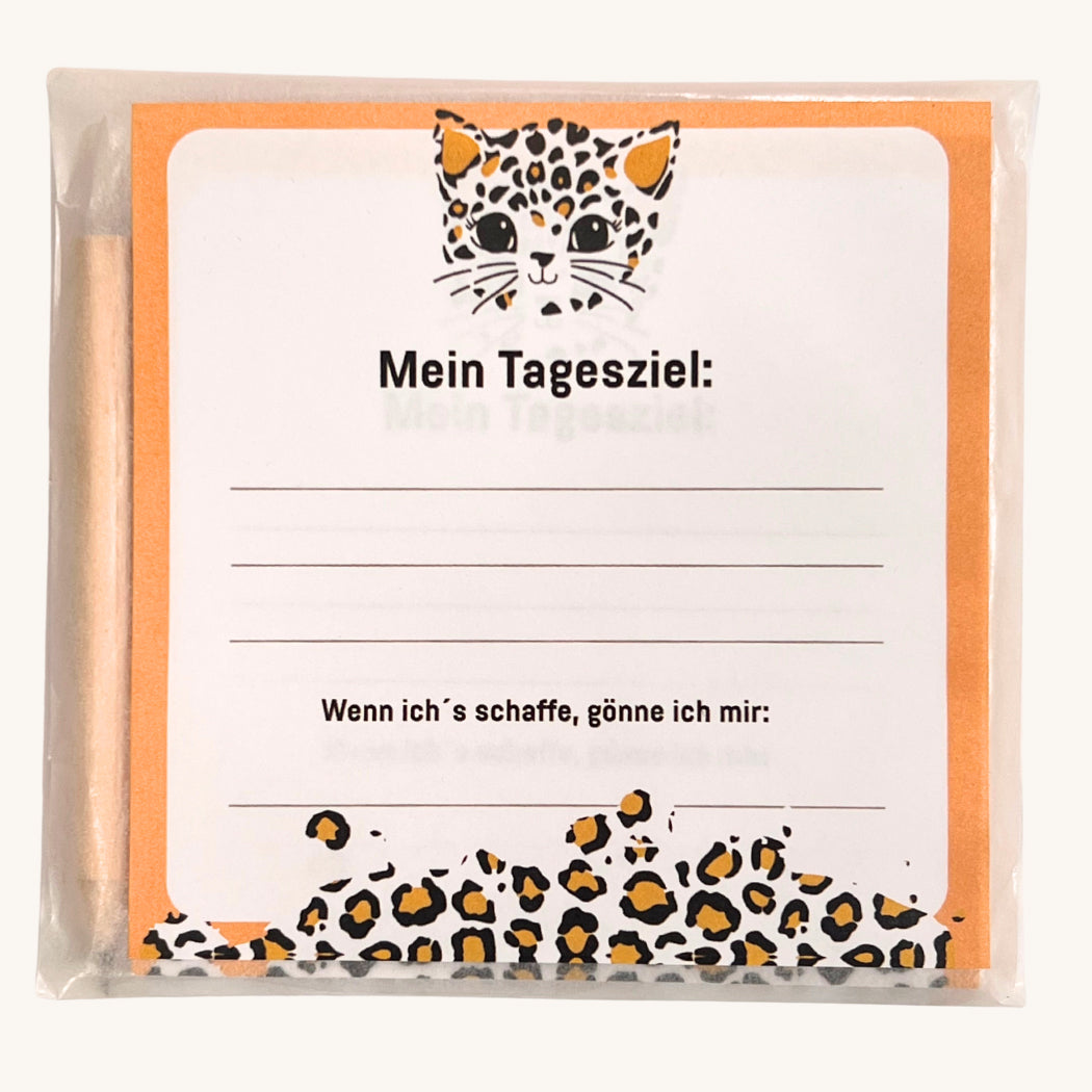 Blockset im Leostyle  mit Bleistift 10x10cm - 50 Blatt