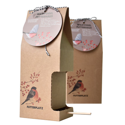 Vogelfutterhaus mit Wildvogelfutter
