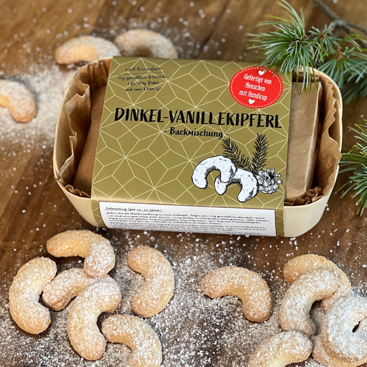 Weihnachtsgebäck zum Verschenken - Dinkel Vanillekipferl