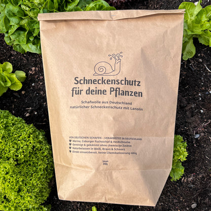Schneckenschreck– Naturbelassene Schafwolle gegen Schnecken
