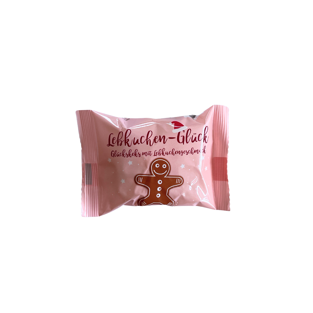 Glückskekse Weihnachten Lebkuchenmann