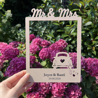 Hochzeit Selfie Rahmen Premium personalisiert XL