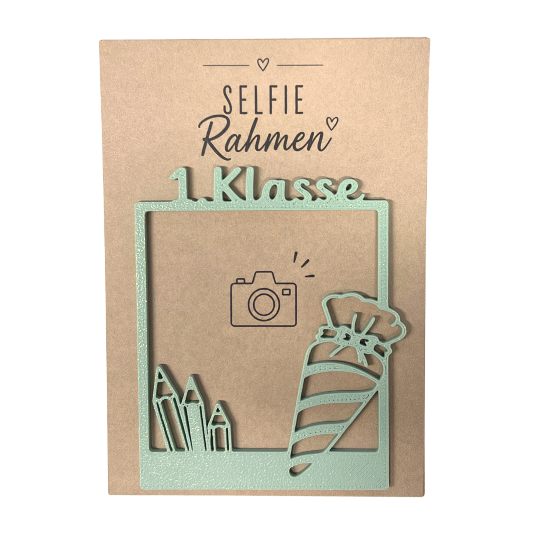 Selfie Rahmen 1 Klasse Türkis