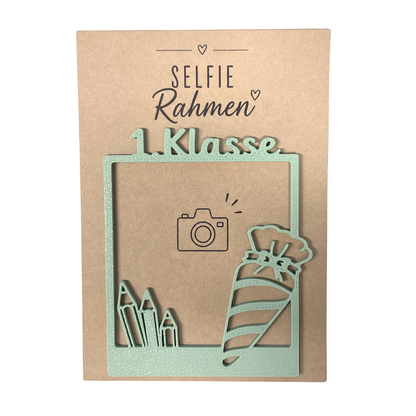 Selfie Rahmen 1 Klasse Türkis