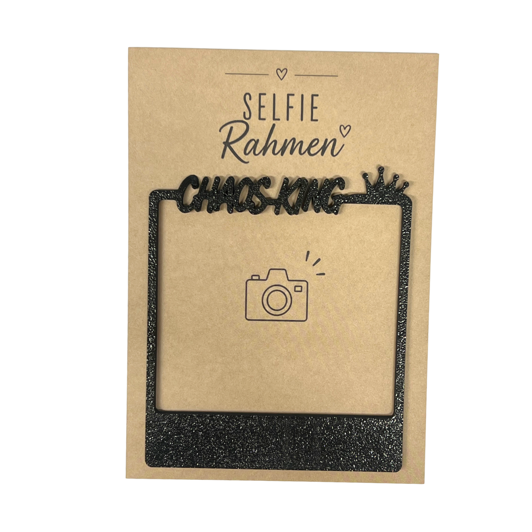 Selfie Rahmen Chaos King Schwarz