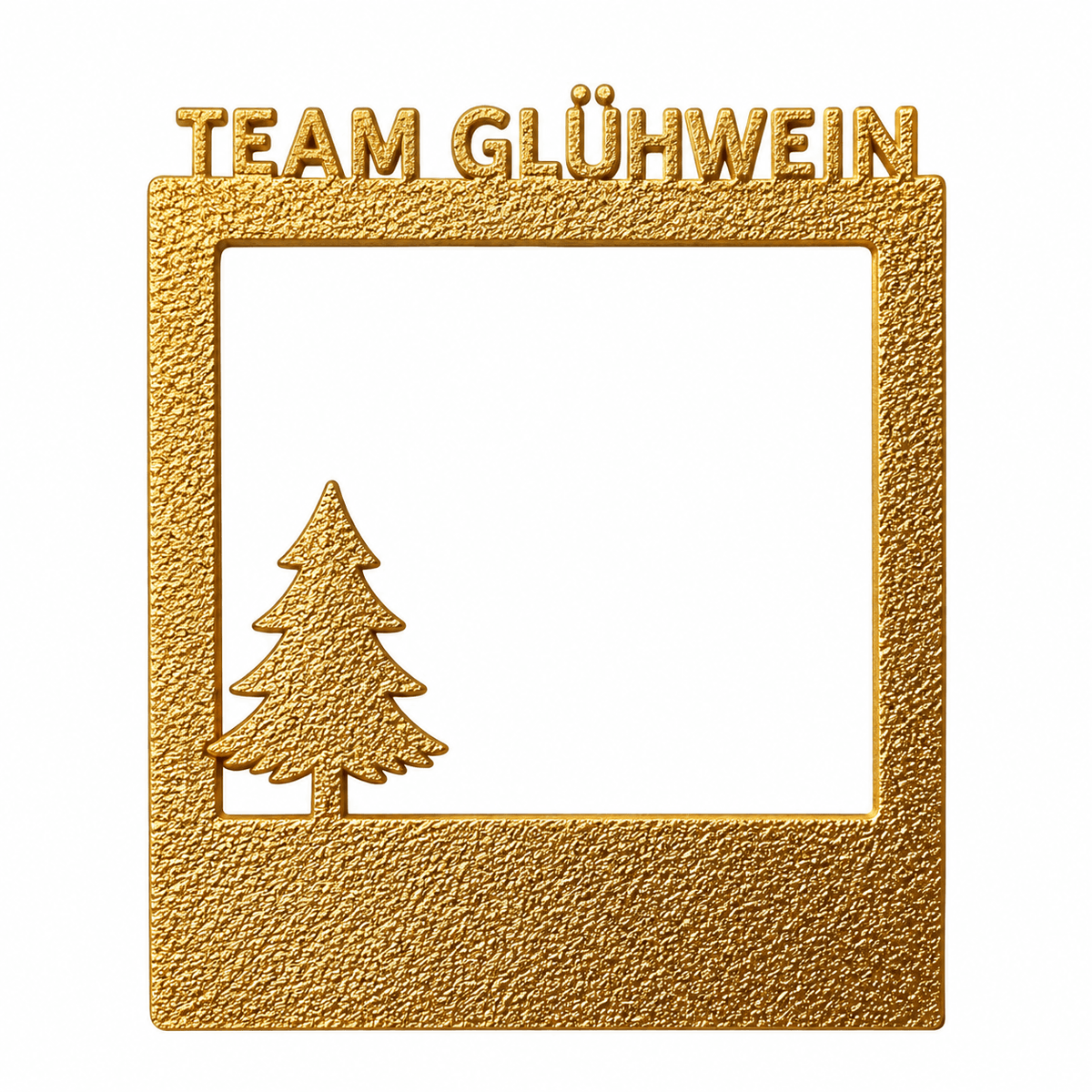 Selfie Rahmen Team Glühwein Gold S