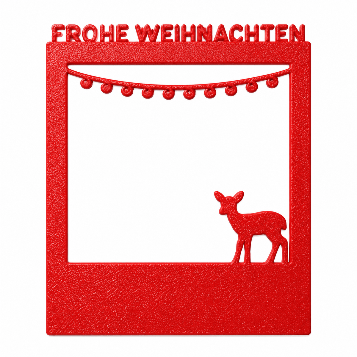 Selfie Rahmen Frohe Weihnachten Rotpink S