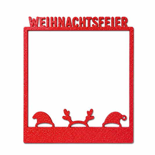 Selfie Rahmen Weihnachtsfeier Giveaway Rotpink