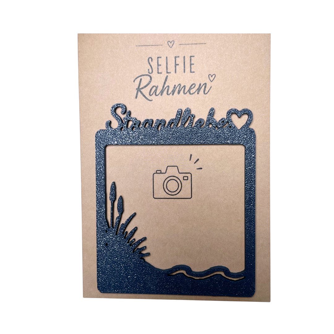Selfie Rahmen Strandliebe Blau