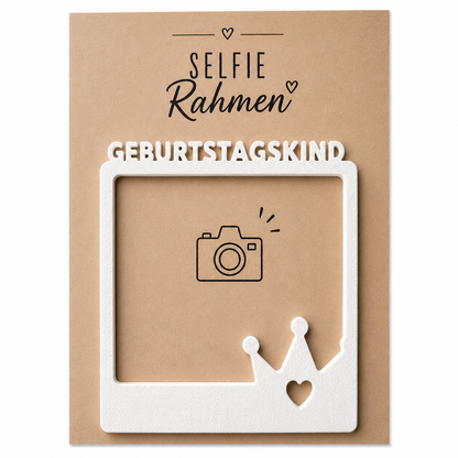 Selfie Rahmen Geburtstag: Geburtstagskind Weiß