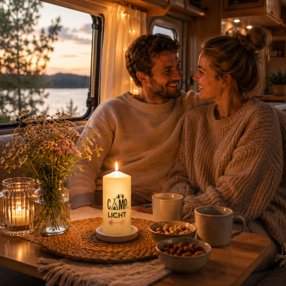 Romantisches Date im Wohnwagen