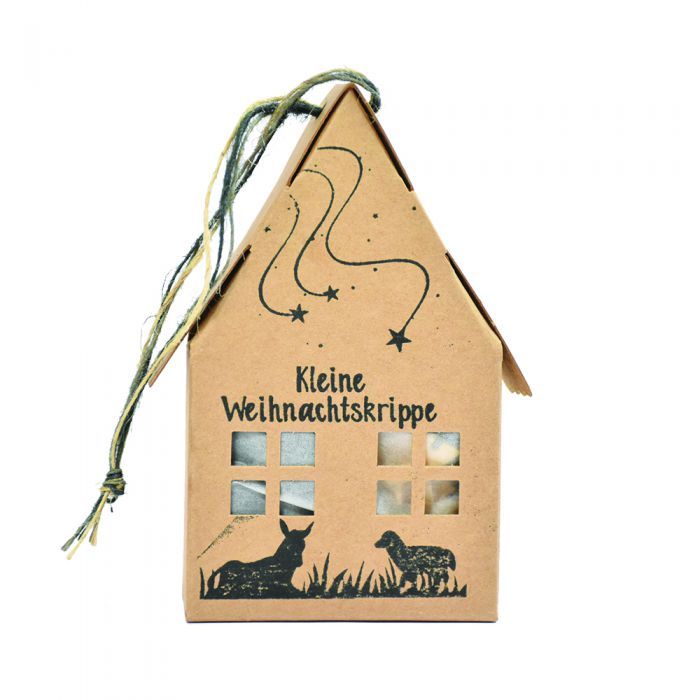 krippe modern mit Filzfiguren