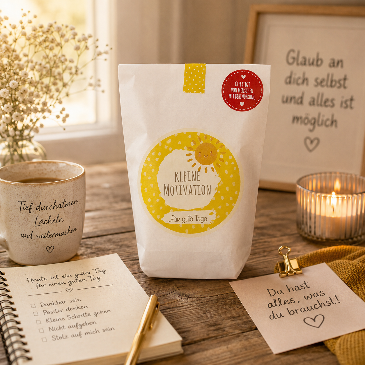 Kleine Motivation Geschenk