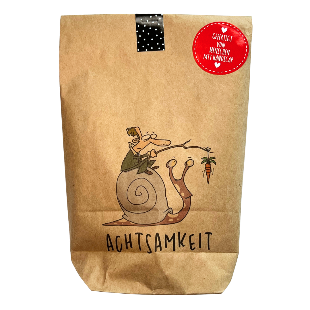 Achtsamkeit Tüte