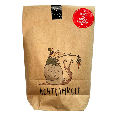 Achtsamkeit Tüte