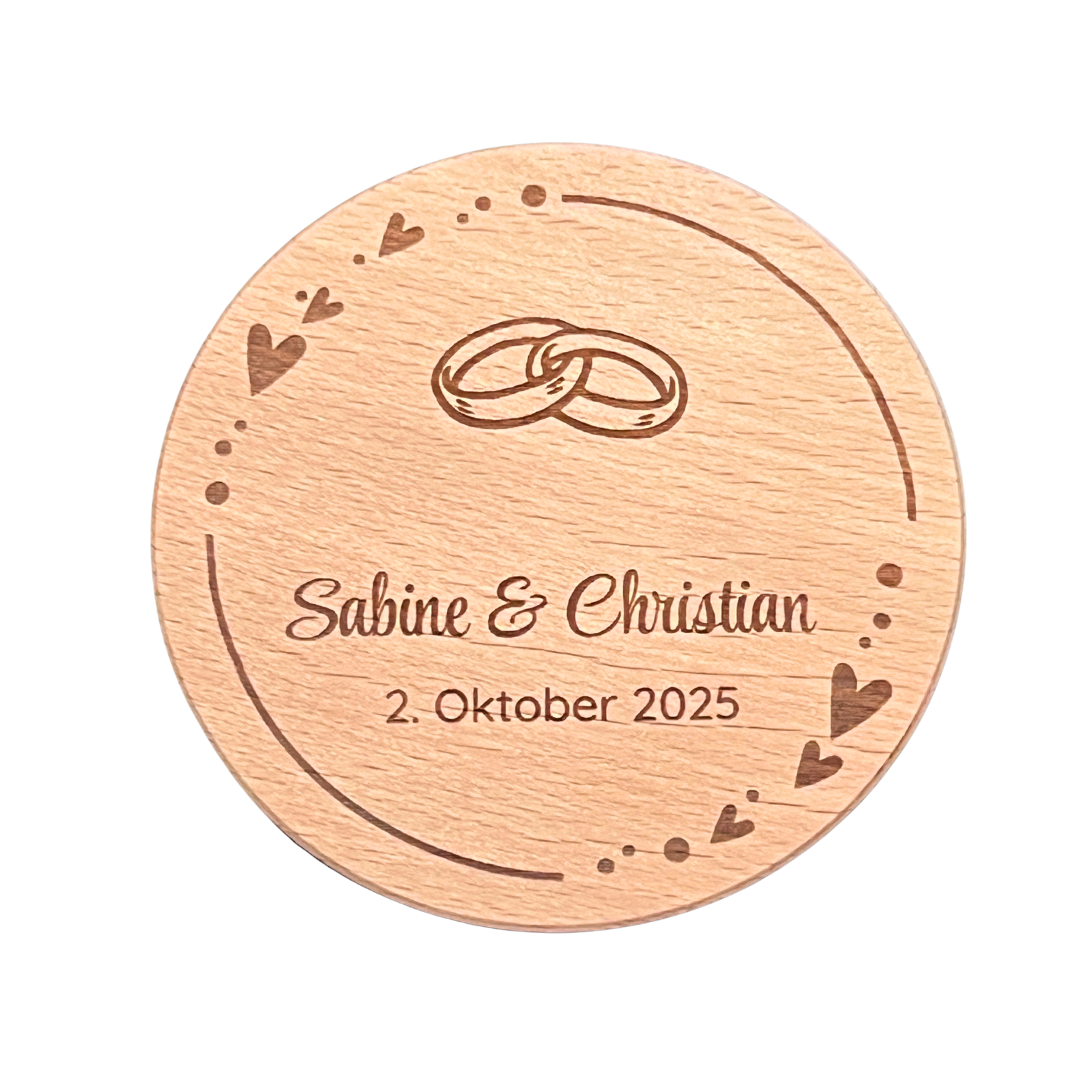 Personalisierbares Bonbonglas Geschenkset für die Hochzeit