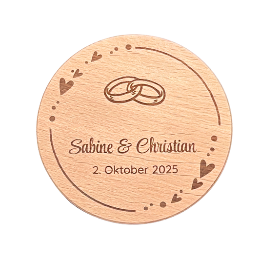 Personalisierbares Bonbonglas Geschenkset für die Hochzeit