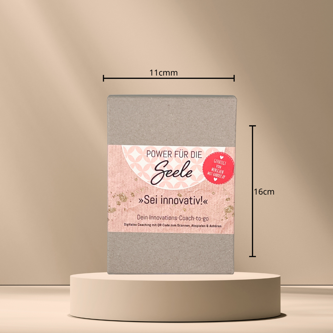 Kreativität fördern  als Geschenkbox Größe 11x16cm