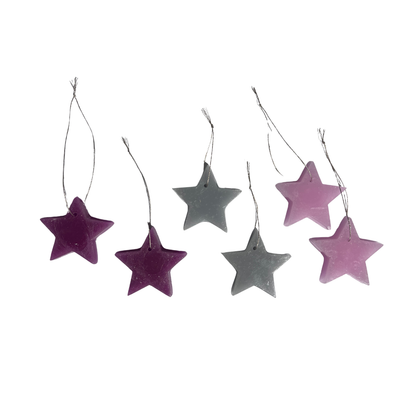 Wachsstern Weihnachtsbaumschmuck in Rosatönen