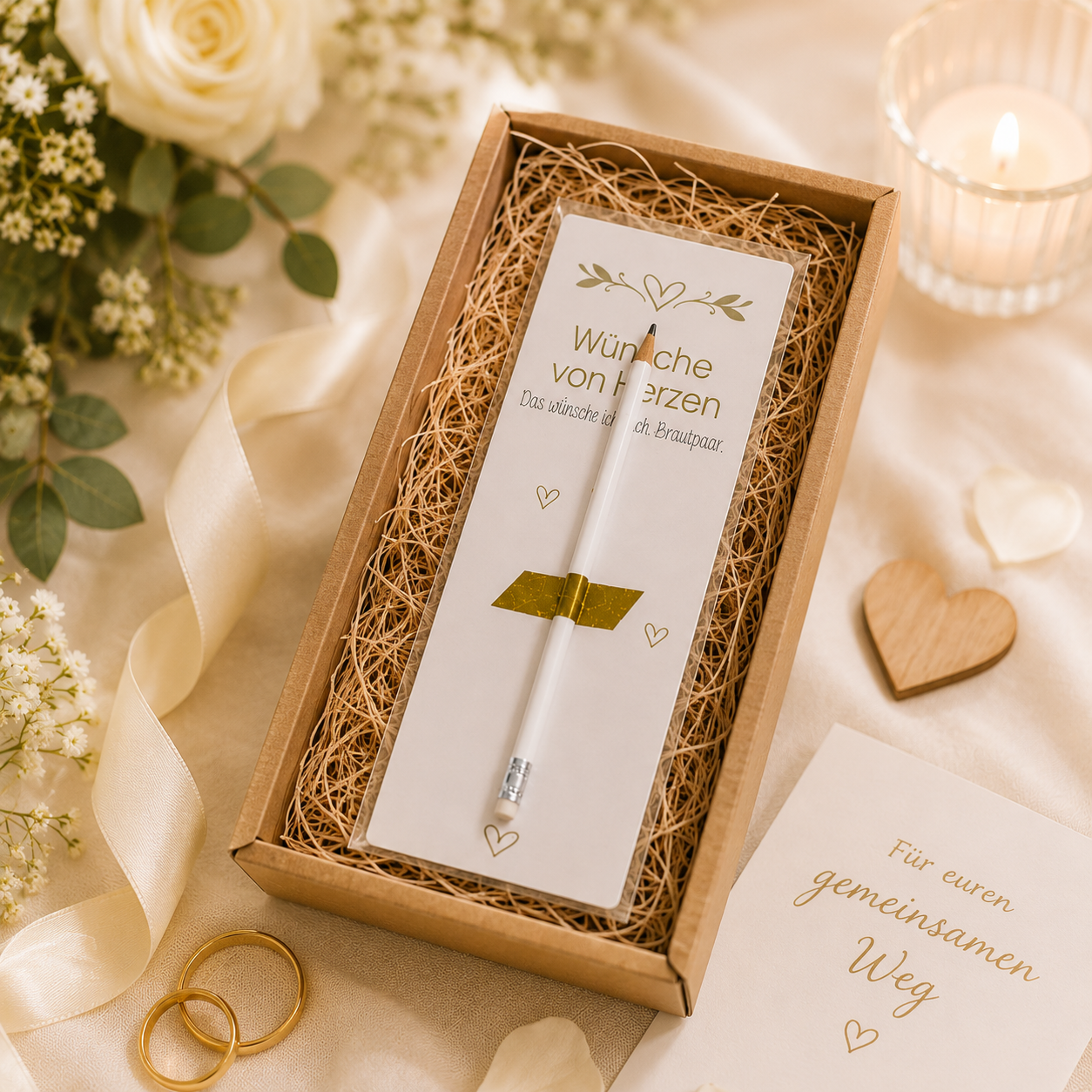 Tischkärtchen Hochzeitskarte Wünsche