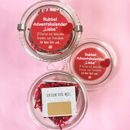 Rubbel Adventskalemder Liebe