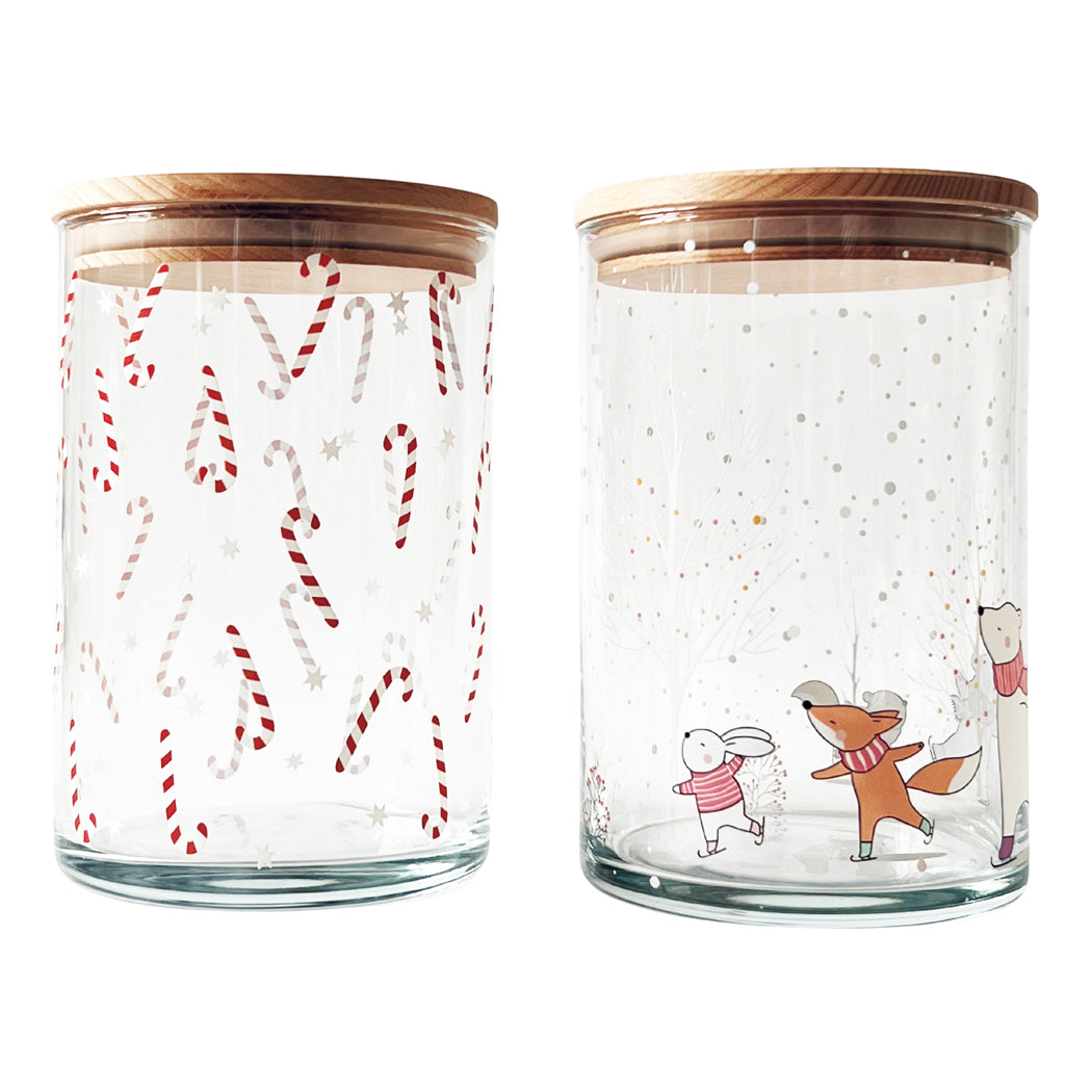 Glas für Süßigkeiten als 2er Set