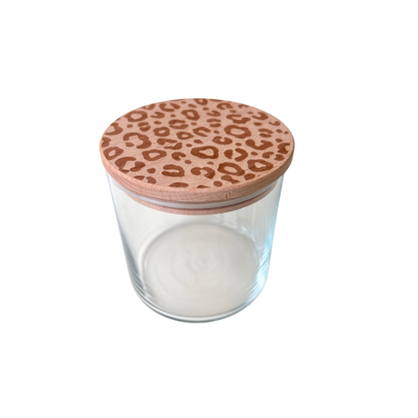 Vorratsglas mit Leo print
