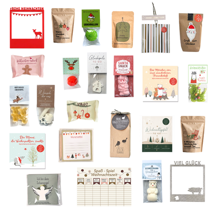 Adventskalender Inhalte - 24 Kleinigkeiten für den Adventskalender
