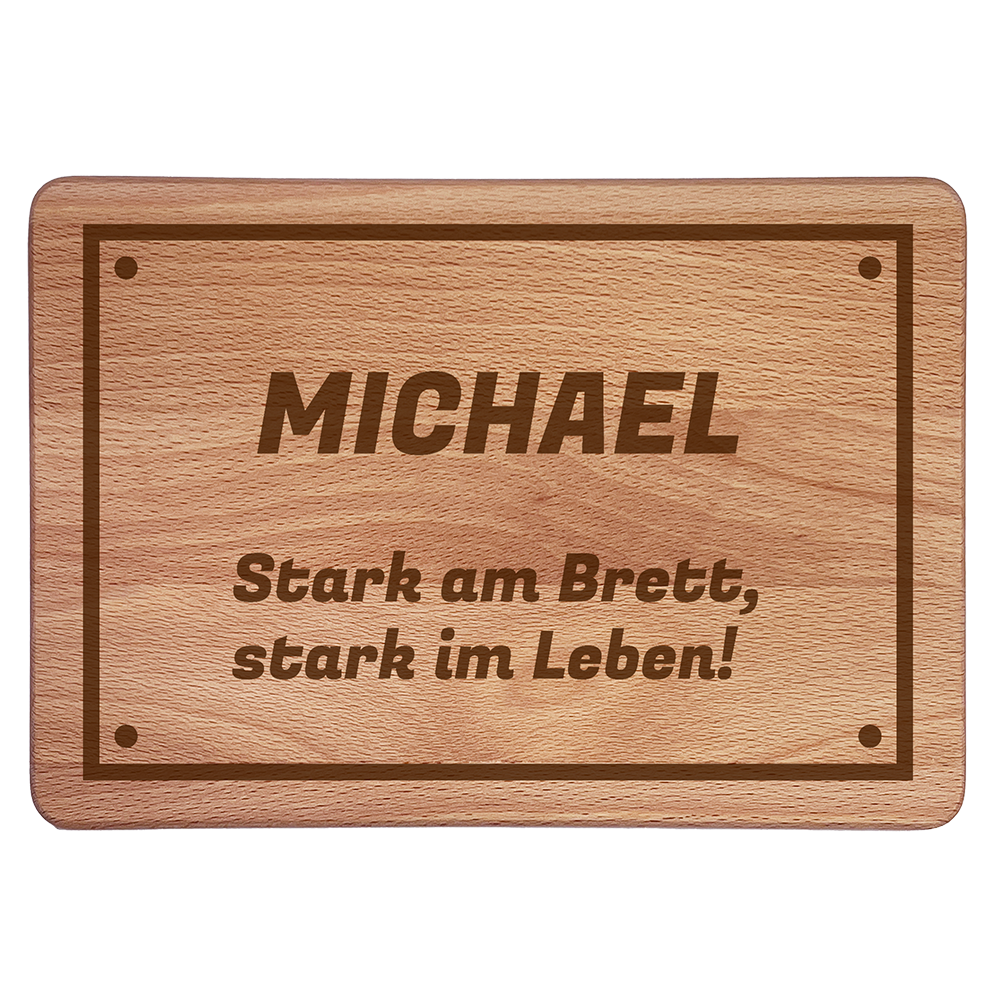 Personalisierte Frühstücksbrettchen: Stark am Brett, stark im Leben!