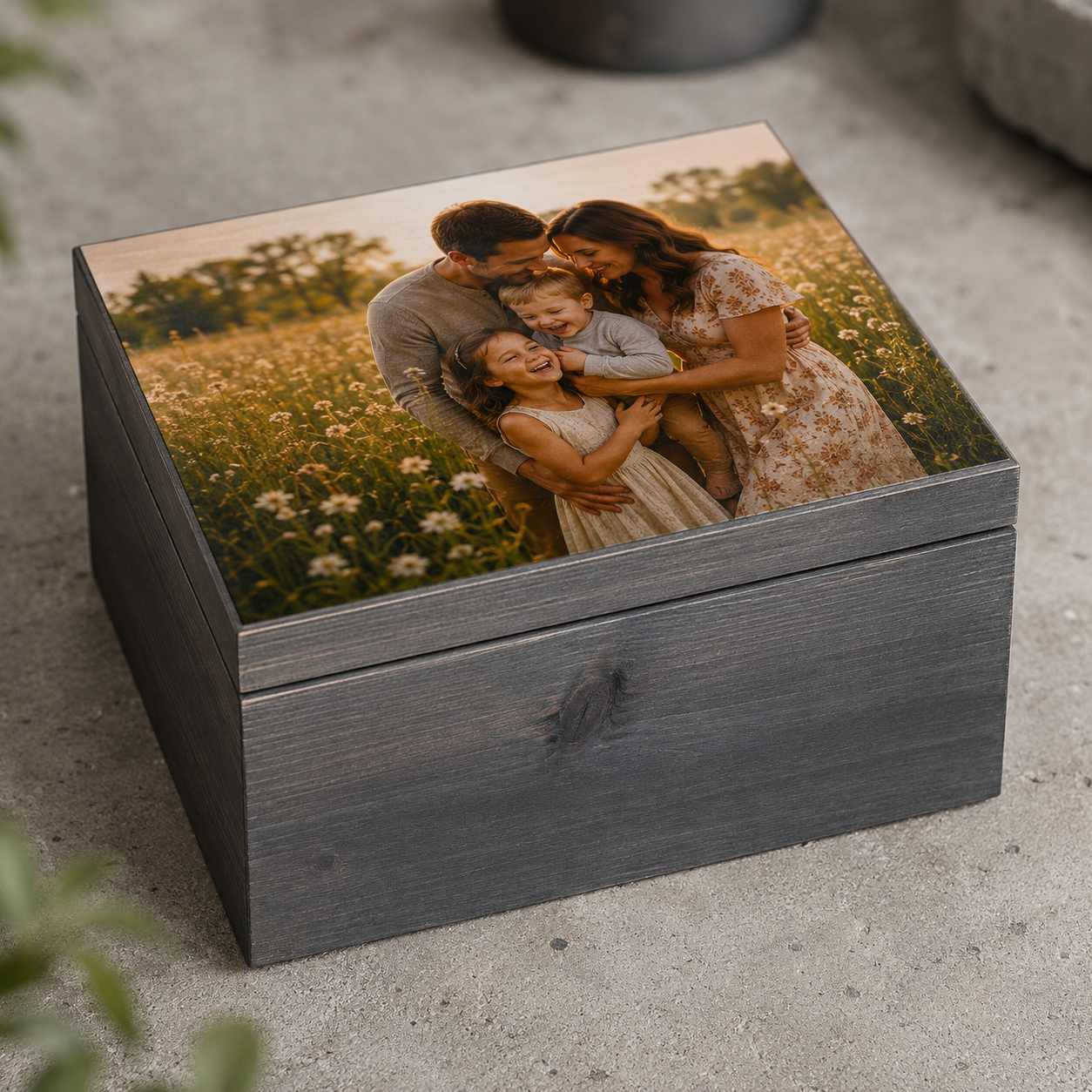 Personalisierte Erinnerungsbox