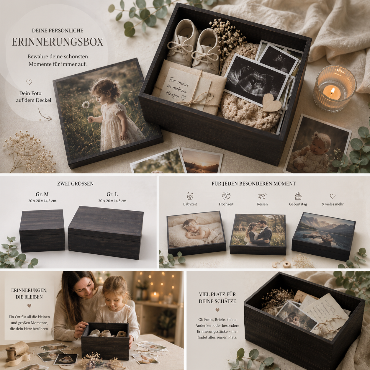 Personalisierte Erinnerungsbox