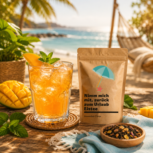 Eistee mit Mango Geschmack