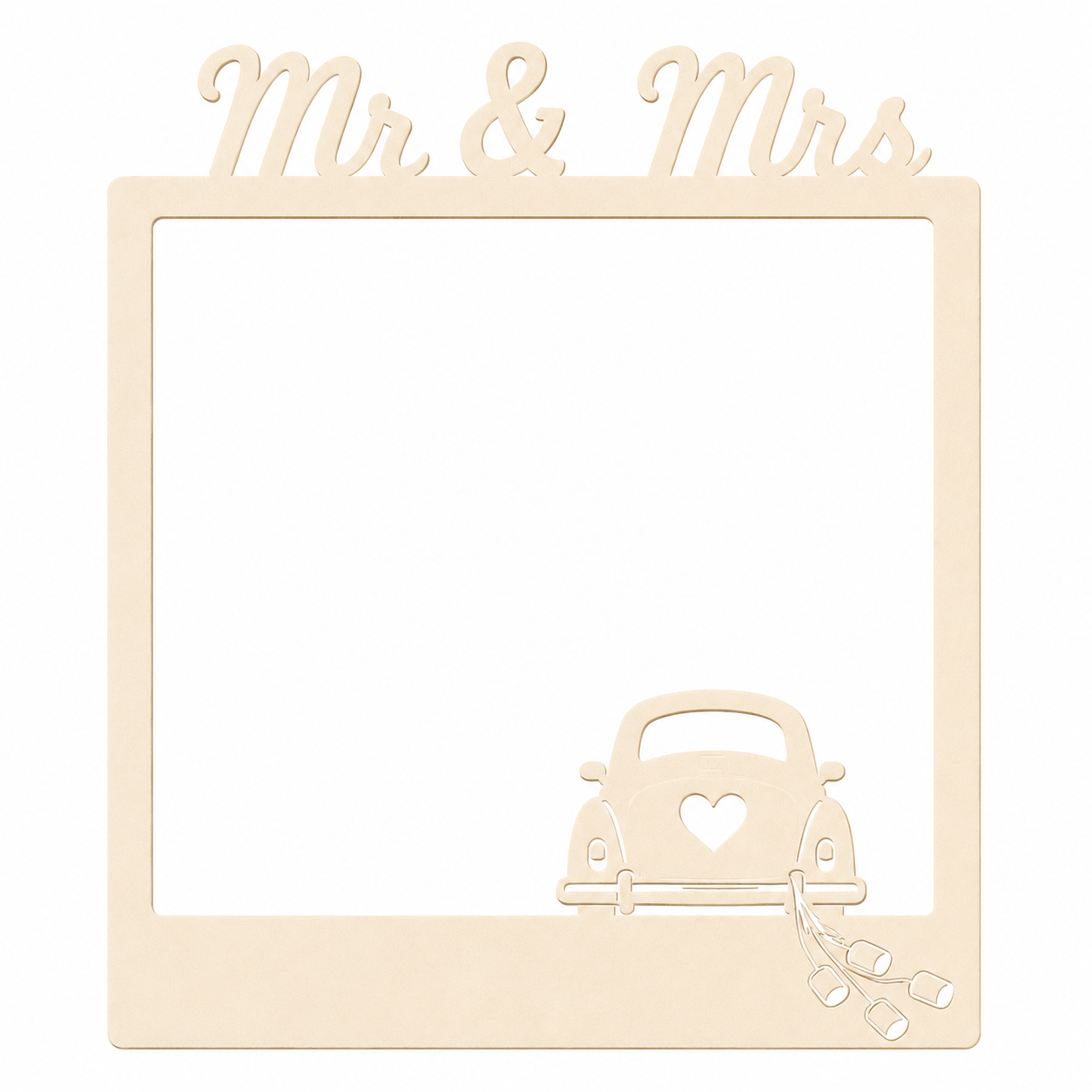 Mr & Mrs Selfie Rahmen XL Premium personalisiert