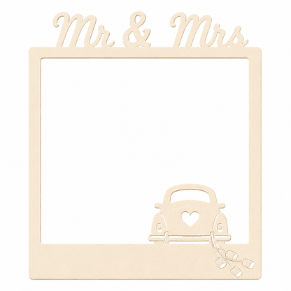 Mr & Mrs Selfie Rahmen XL Premium personalisiert
