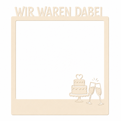 Gäste Selfie Rahmen XL Premium personalisiert