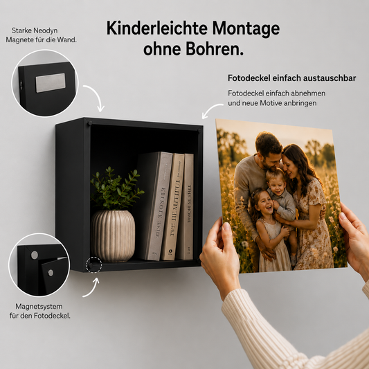 Magnetisches Wandregal ohne Bohren