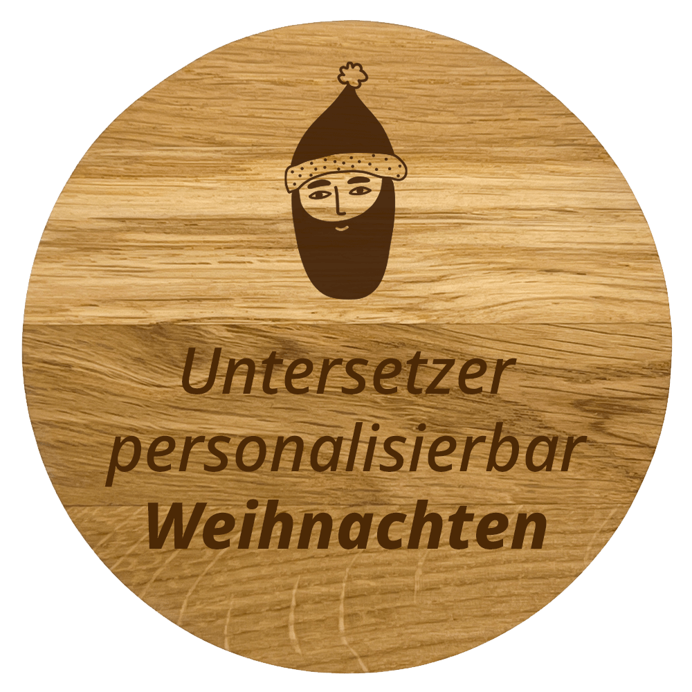 Untersetzer personalisierbar Weihnachten